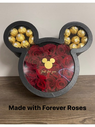 Mickey's Ferrero Rocher Floral Box Flower Power, Florist Davenport FL